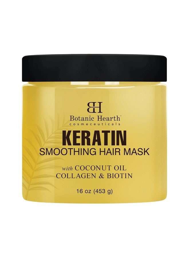 Keratin Hair Mask Biotin Collagen & Coconut Oil For Dry Damaged Treated Hair Restore Repair Smoothing Conditioning & Strengthen All Hair Types For Men & Women 16 Oz