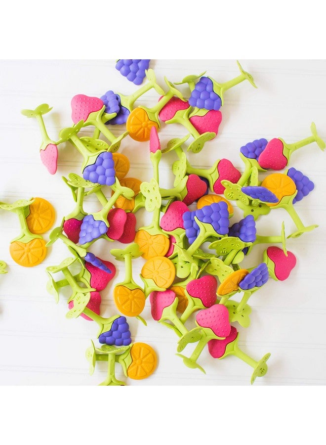 Original Teethin Smart Ez Grip Fruit Teether And Sensory Toy For Babies And Toddlers In Grape. Bpa Free Teether