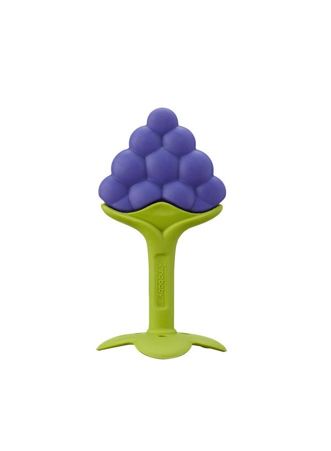 Original Teethin Smart Ez Grip Fruit Teether And Sensory Toy For Babies And Toddlers In Grape. Bpa Free Teether