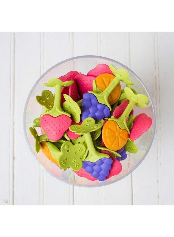 Original Teethin Smart Ez Grip Fruit Teether And Sensory Toy For Babies And Toddlers In Grape. Bpa Free Teether
