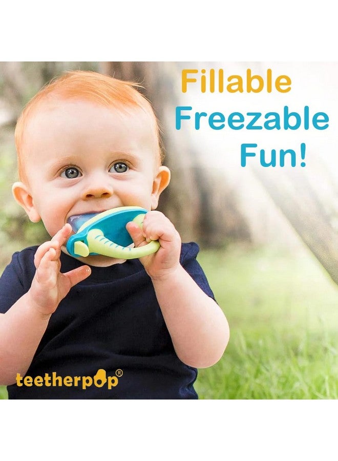 Fillable Freezable Silicone Teethers For Teething Relief Fill With Breast Milk Water & More 624 Months (Pinklimon)