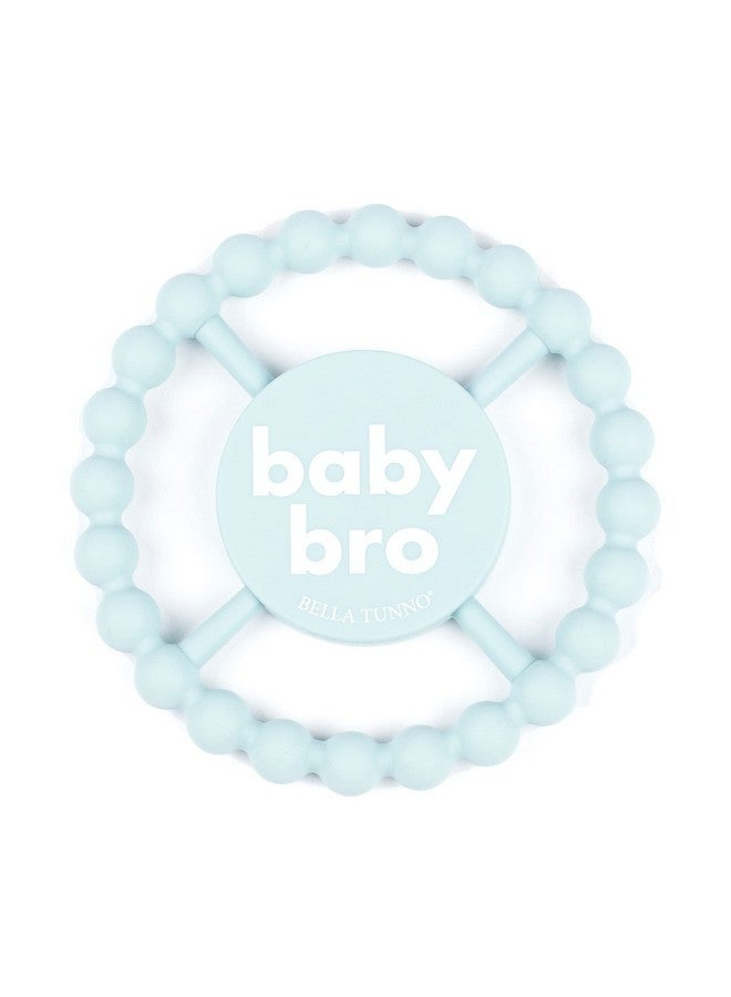 Happy Teether For Boys - Soft & Easy Grip Baby Boy Teether Toy, Silicone Teether Ring To Help Soothe Gums, Non-Toxic And Bpa Free, Baby Bro