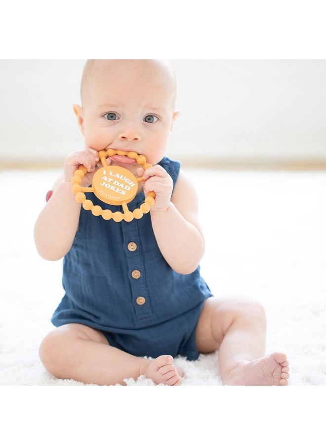 Happy Teether - Soft & Easy Grip Baby Teether Toy, Silicone Teether Ring To Help Soothe Gums, Non-Toxic And Bpa Free, First Rodeo