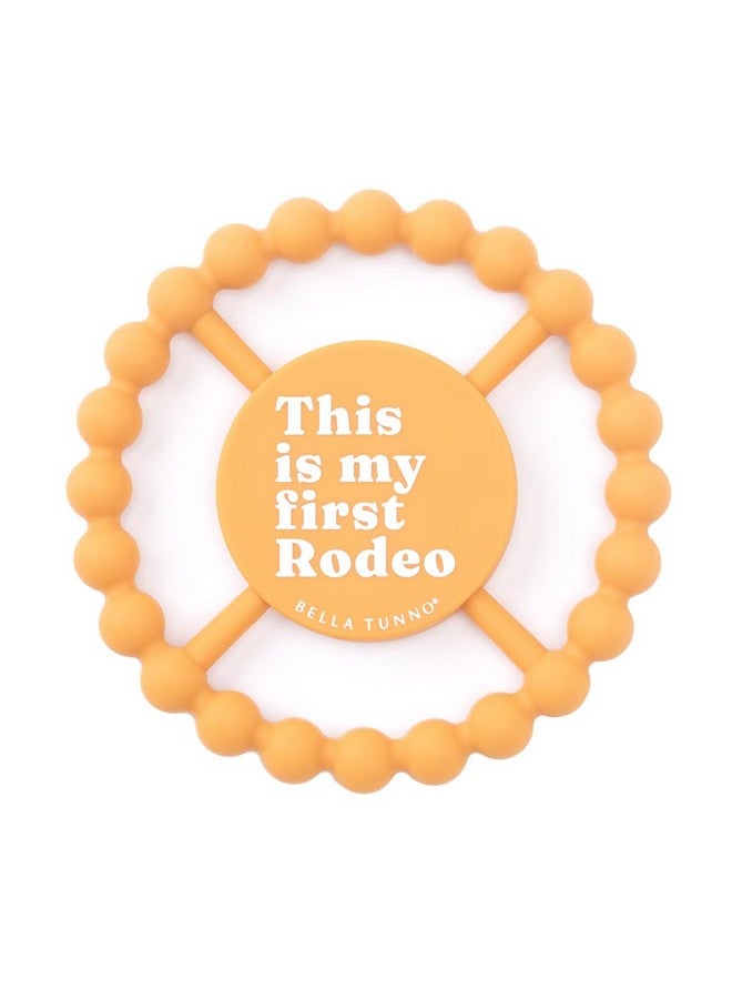 Happy Teether - Soft & Easy Grip Baby Teether Toy, Silicone Teether Ring To Help Soothe Gums, Non-Toxic And Bpa Free, First Rodeo