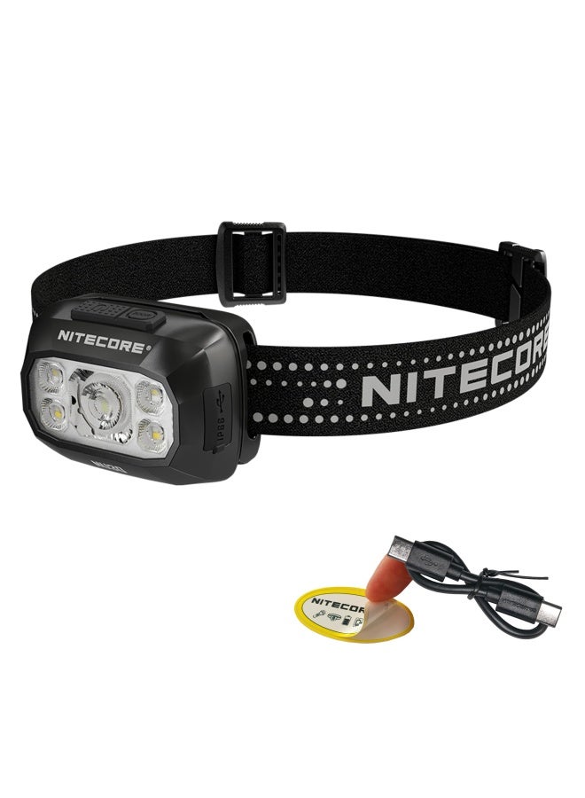 Nu32 550 Lumen Led Rechargeable Headlamp With White And Red Beams With Lumentac Adapter