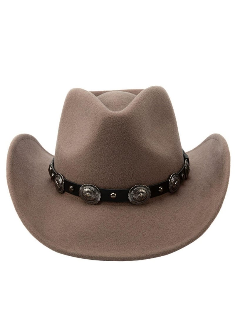 Hat Bands for Cowboy and Cowgirl Western Accesories Men and Women Leather Adjustable Soft PU Belt Style Band Replacements Fedora Straw