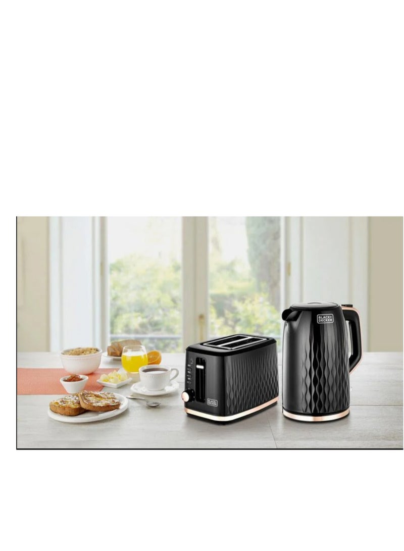 Breakfast Set Toaster 870W 1.7 L 2200 W MBF90-B5 Black