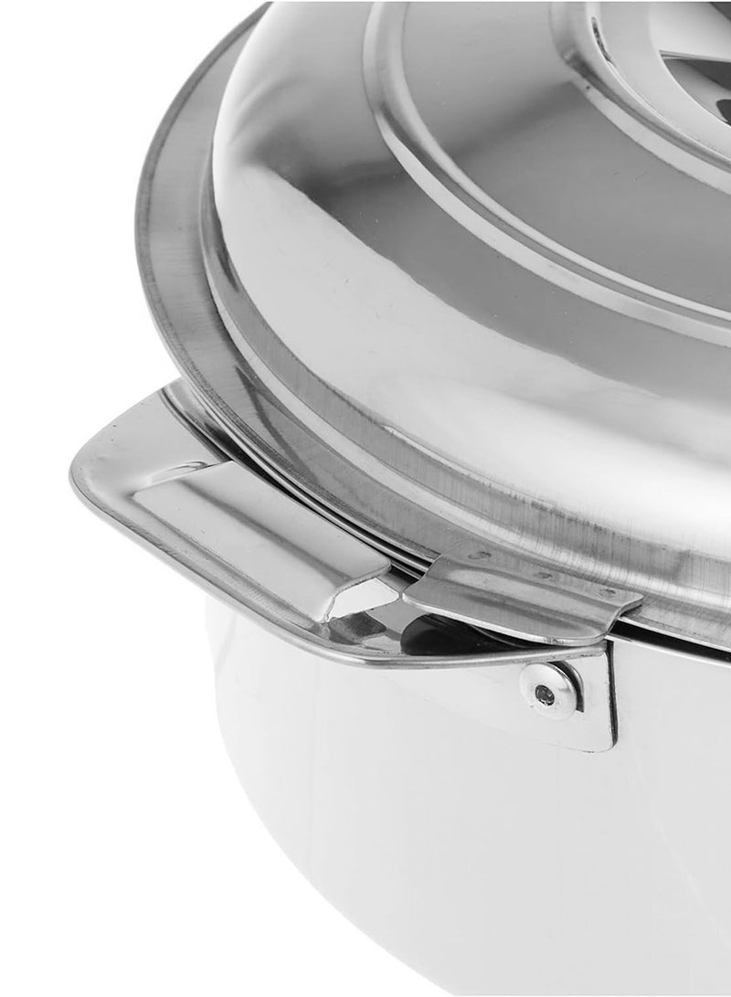 3-Piece Stainless Steel Casserole Set with Steel Lids
