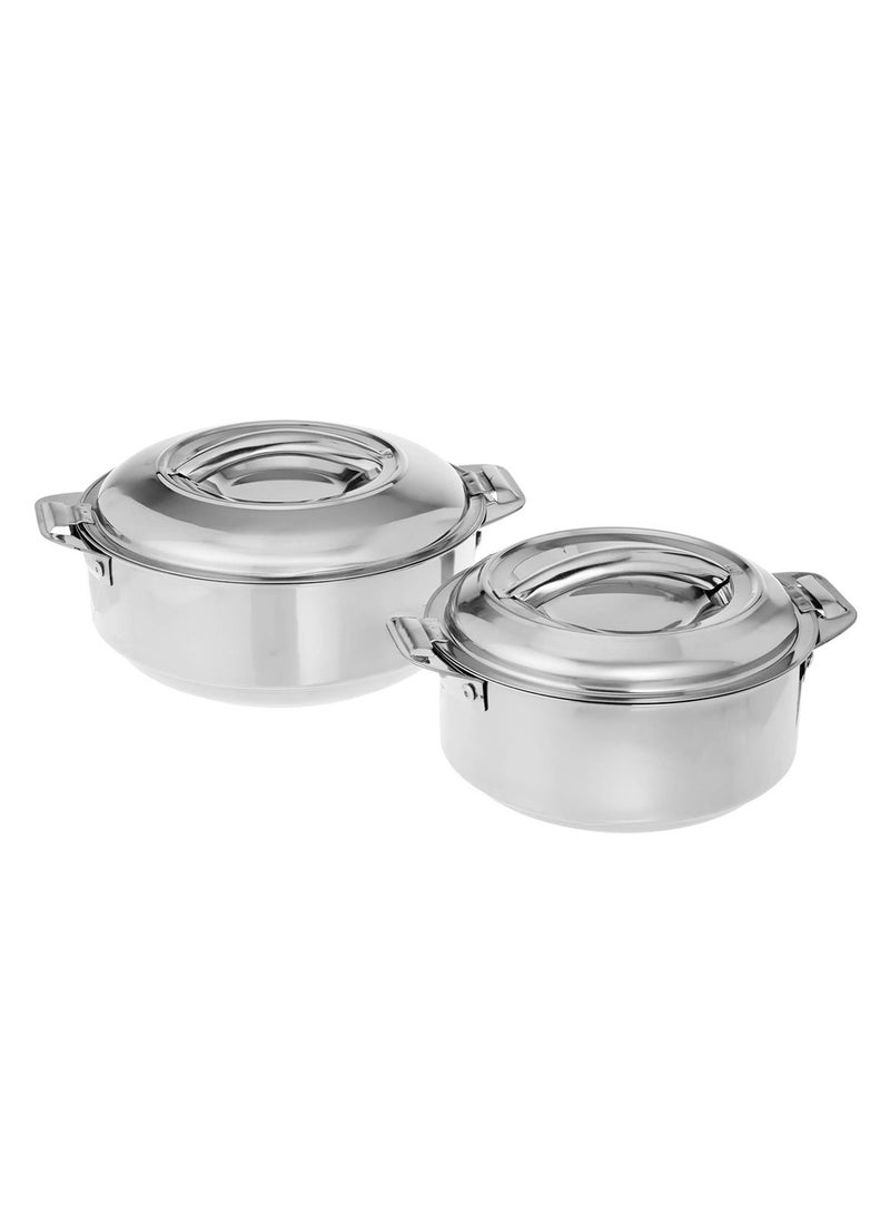 3-Piece Stainless Steel Casserole Set with Steel Lids