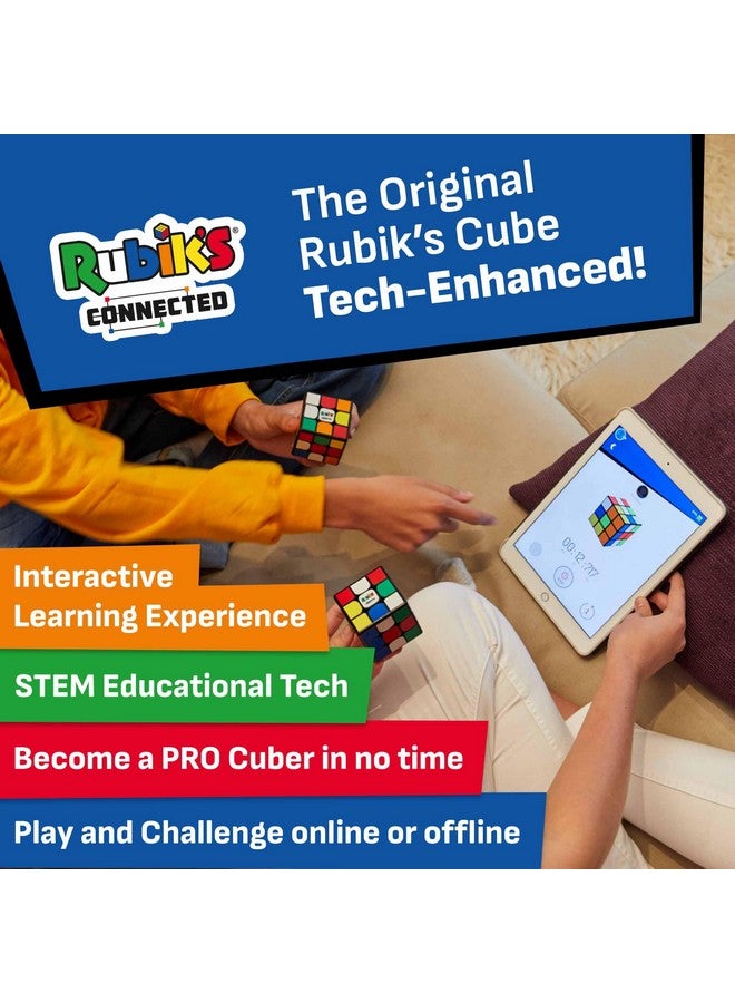 The Original Rubik’S Connected - Smart Digital Electronic Rubik’S Cube That Allows You To Compete With Friends & Cubers Across The Globe. App-Enabled Stem Puzzle That Fits All Ages And Capabilities