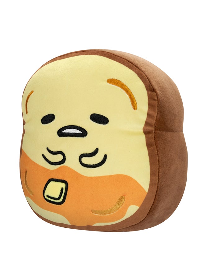 Little Plush 8-Inch Sanrio Core Gudetama Holding Buttered Toast Officially Licensed Kellytoy Plush Toy