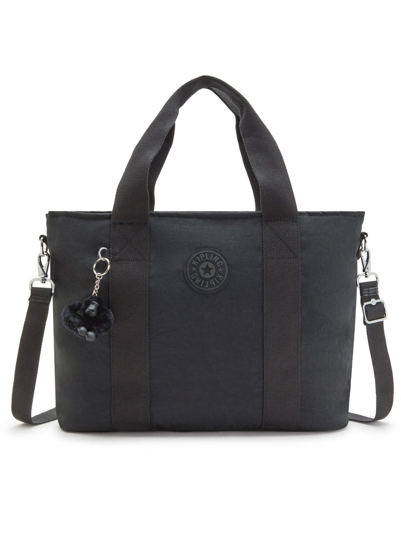 Kipling Minta L Black Noir Large Tote Black