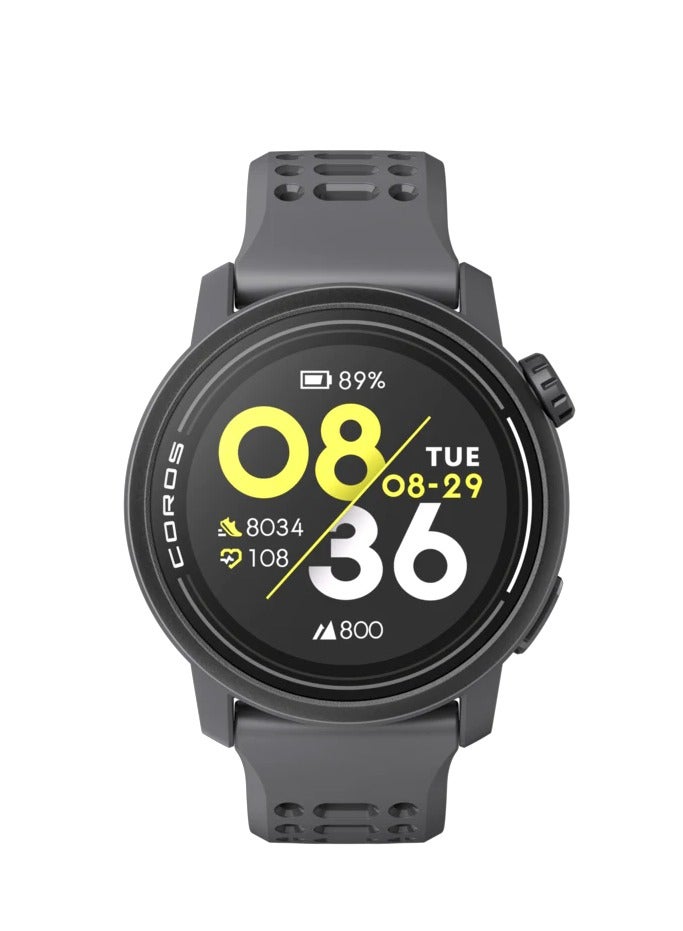 PACE 3 Sport Watch GPS, Lightweight and Comfort, 17 Days Battery Life, Dual-Frequency GPS, Heart Rate, Navigation, Sleep Track, Training Plan, Run, Bike, and Ski Black With Silicone Band