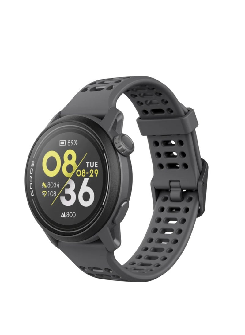 PACE 3 Sport Watch GPS, Lightweight and Comfort, 17 Days Battery Life, Dual-Frequency GPS, Heart Rate, Navigation, Sleep Track, Training Plan, Run, Bike, and Ski Black With Silicone Band