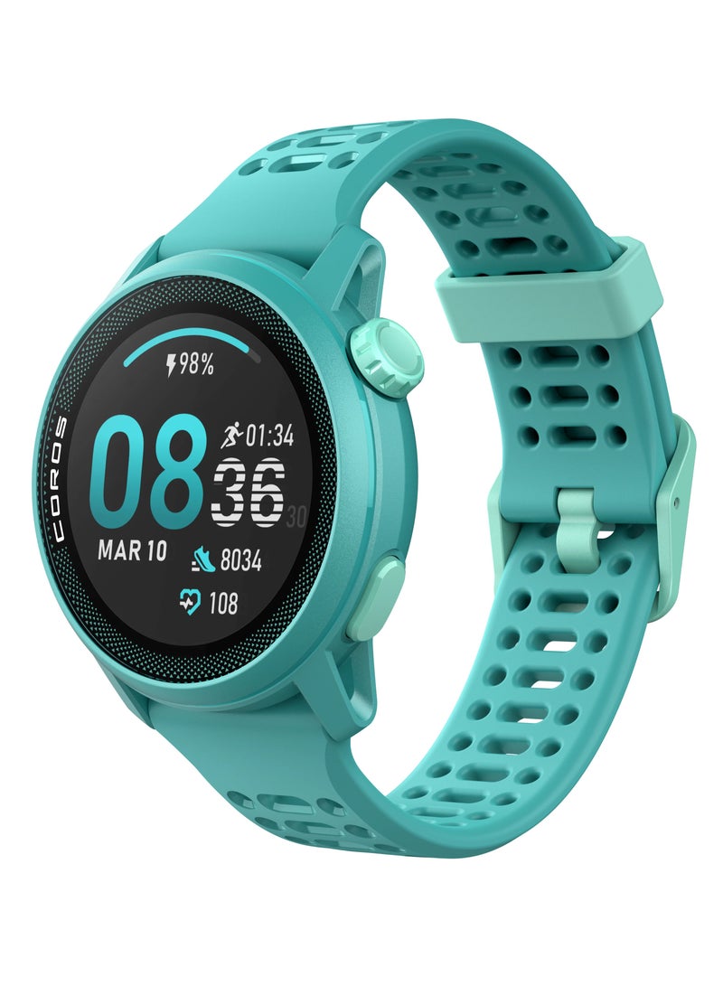 PACE 3 Sport Watch GPS, Lightweight and Comfort, 17 Days Battery Life, Dual-Frequency GPS, Heart Rate, Navigation, Sleep Track, Training Plan, Run, Bike, and Ski Silicone Band Emerald