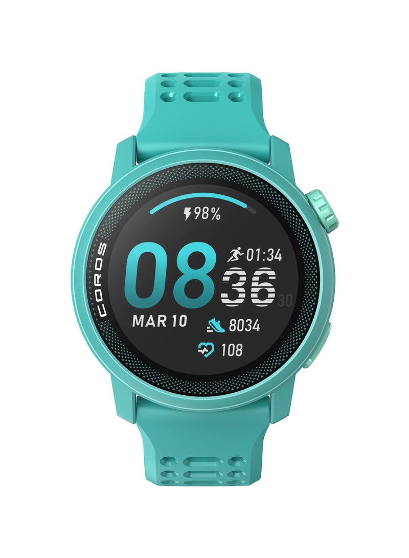 PACE 3 Sport Watch GPS, Lightweight and Comfort, 17 Days Battery Life, Dual-Frequency GPS, Heart Rate, Navigation, Sleep Track, Training Plan, Run, Bike, and Ski Silicone Band Emerald