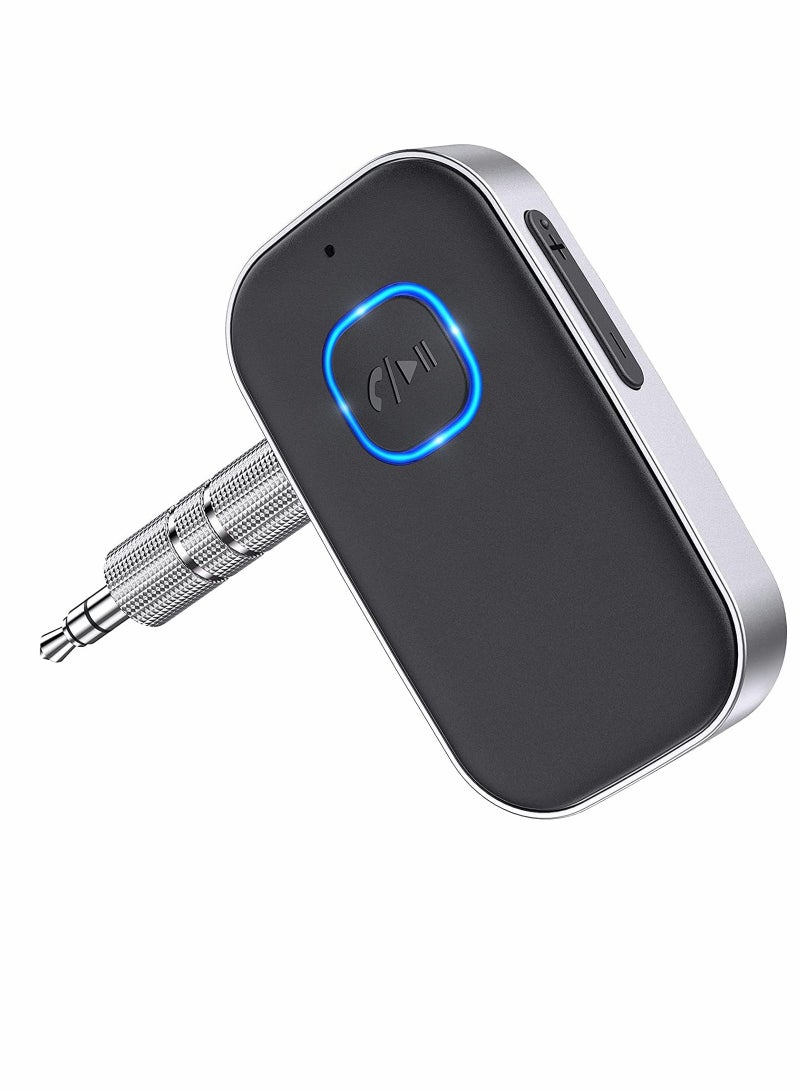 Bluetooth Aux Adapter for Cars, Wireless Bluetooth Receiver with Noise Reduction, Bluetooth 5.0 Technology