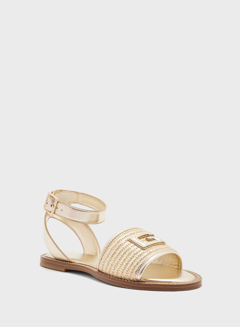 Shay Ankle Strap Flat Sandals