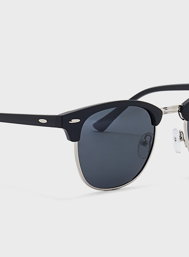 Polarized Lens Classic Clubmaster Sunglasess