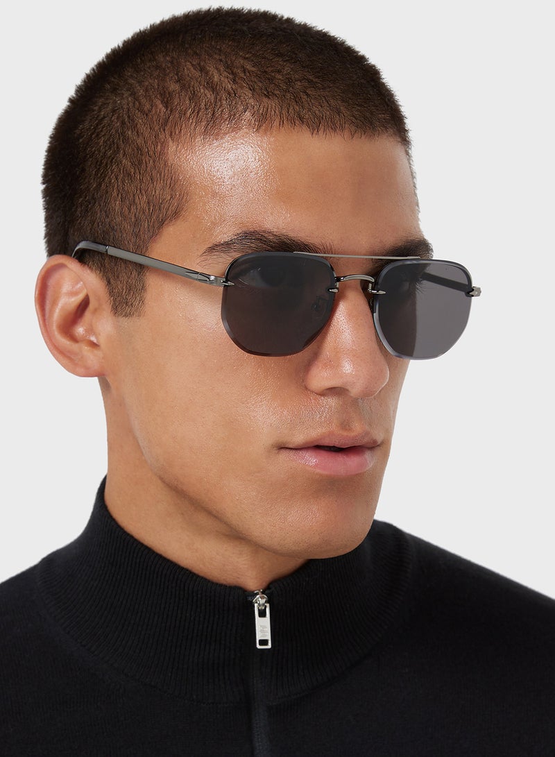 Polarized Lens Square Aviator Sunglasses