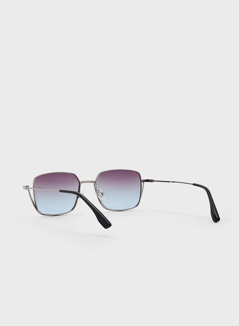 Polarized Lens Square Aviator Sunglasses