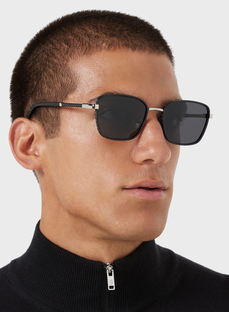 Polarized Lens Square Aviator Sunglasses