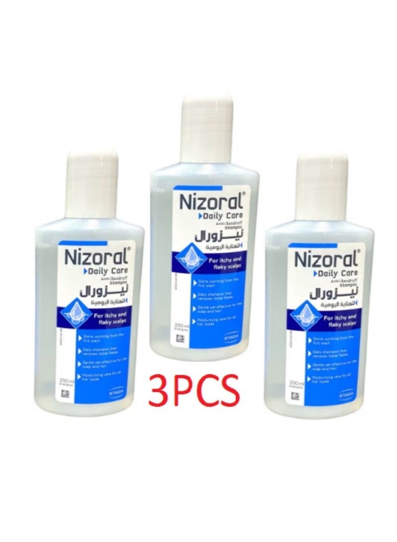 Nizoral Blue Care Anti Dandruff Shampoo 200ml(3PCS)