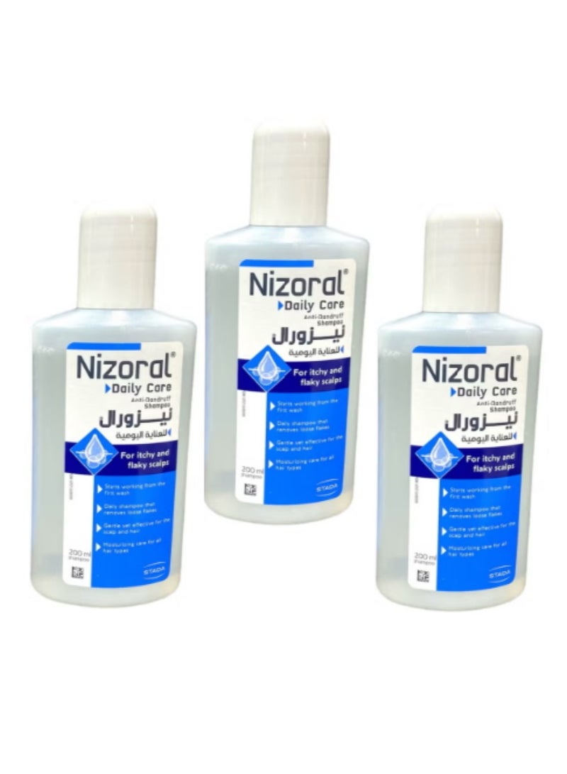 Nizoral Blue Care Anti Dandruff Shampoo 200ml(3PCS)