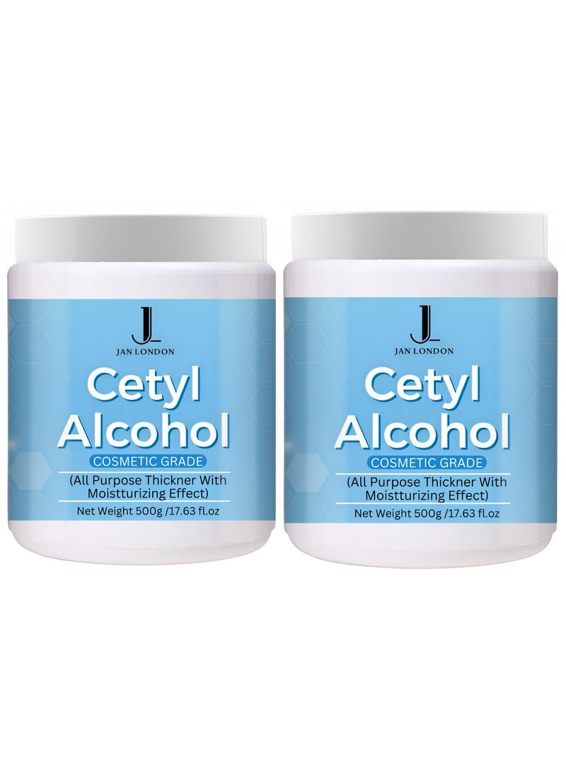 1698 (Cetyl Alcohol) - 500g | High Purity Industrial-Grade Emollient and Consistency Agent for Premium Cosmetic Formulation in Lotion, Conditioner, Cream, and Shampoo | and Stable Performance