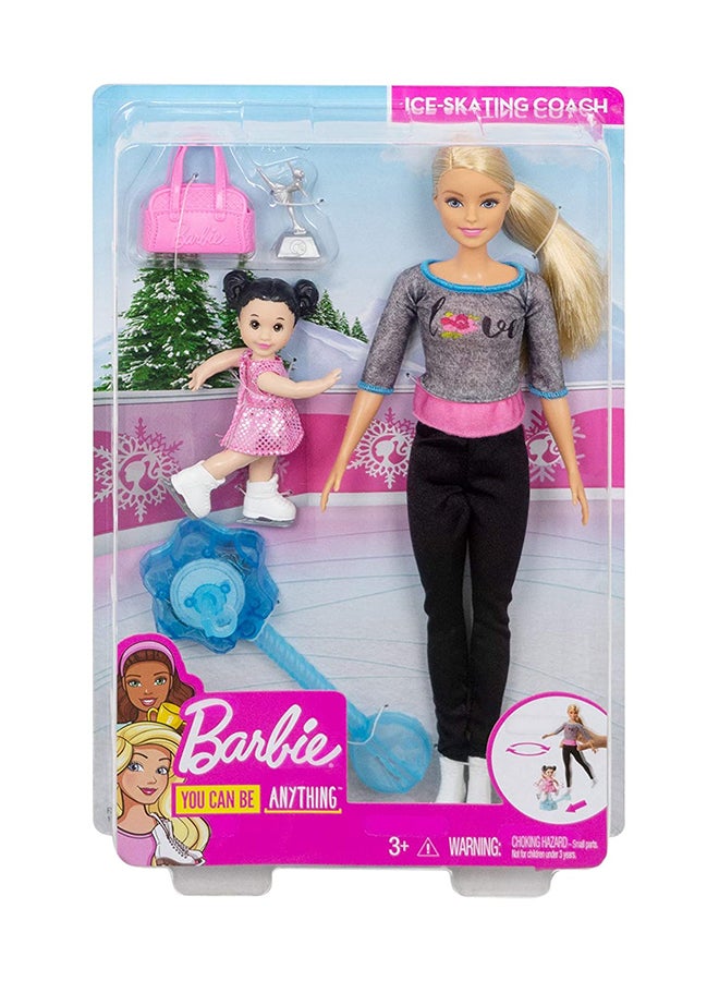 Ice Skating Coach Doll Playset 21.6 x 6 x 32.4cm