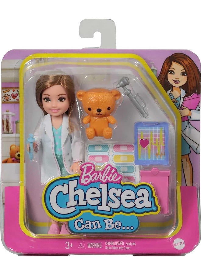 Barbie Chelsea Can Be Playset with Brunette Chelsea Doctor Doll