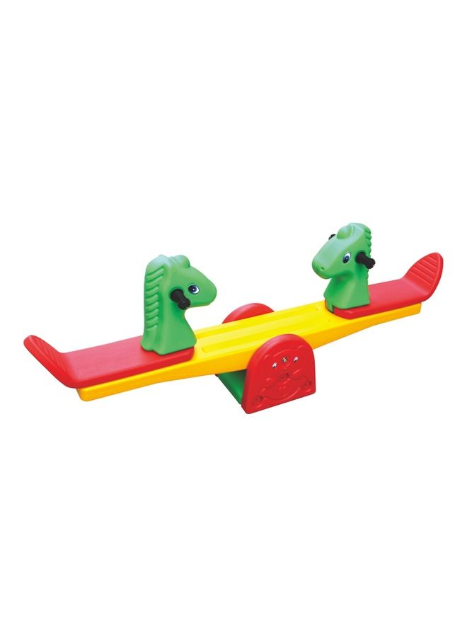 Indoor/Outdoor Horse Edition Long Seesaw Playset 150cm