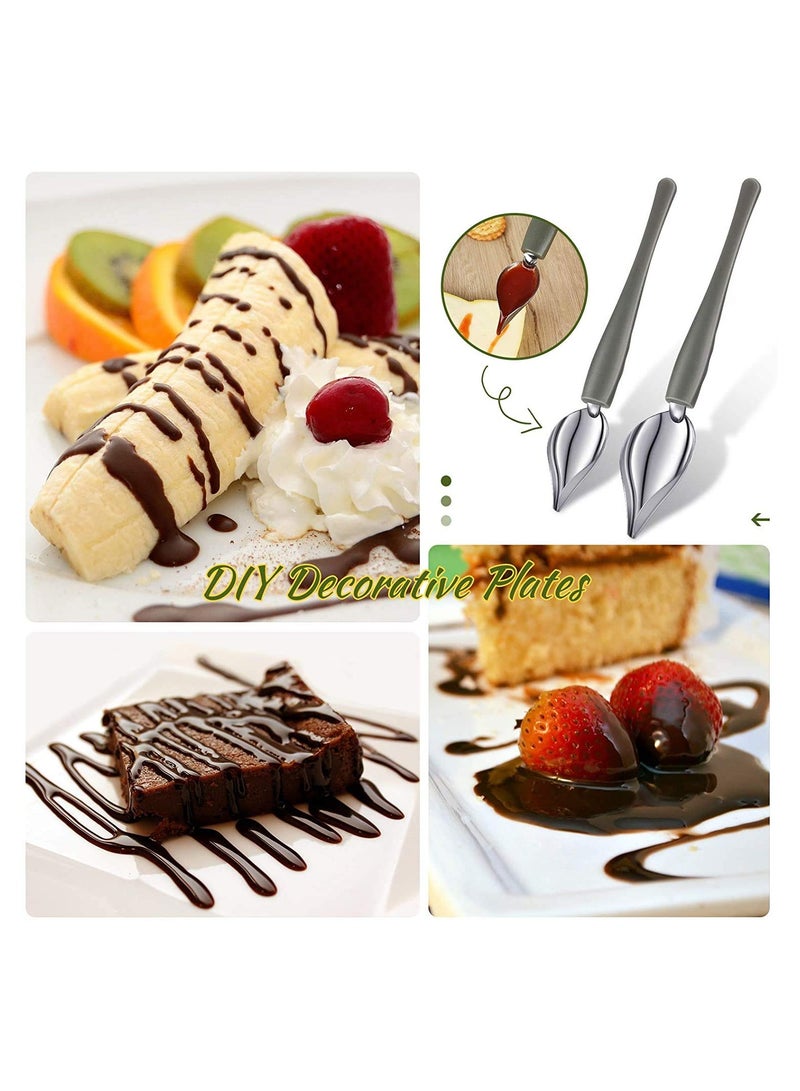 Stainless Steel Chocolate Dipping Tool Set 3 Pieces with Forks and Spoons Perfect for Decorating Desserts and Treats