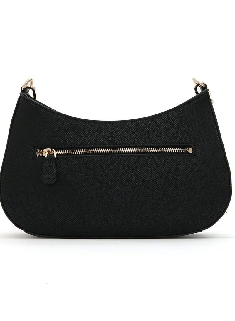 Guess Alexie Top Zip Black Shoulder Bag for Women VG841618