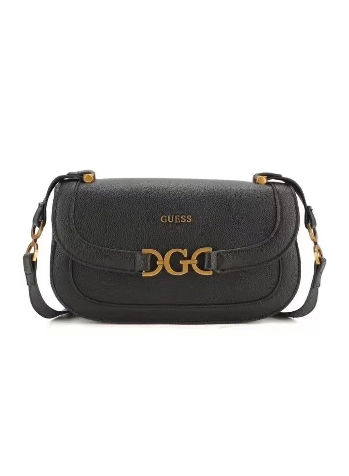 Guess Dagan 4G Logo Black Crossbody Bag for Women