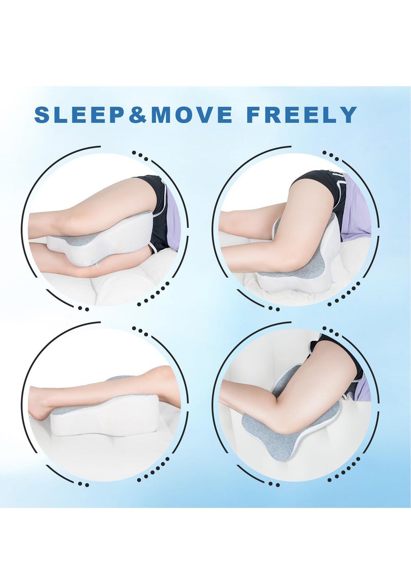 Semicircle Round Shape Leg Pillow Promotes Sleep, Knee Pillow Separates The Knees for Body Alignment - No Strap