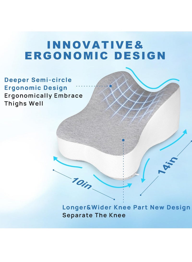 Semicircle Round Shape Leg Pillow Promotes Sleep, Knee Pillow Separates The Knees for Body Alignment - No Strap