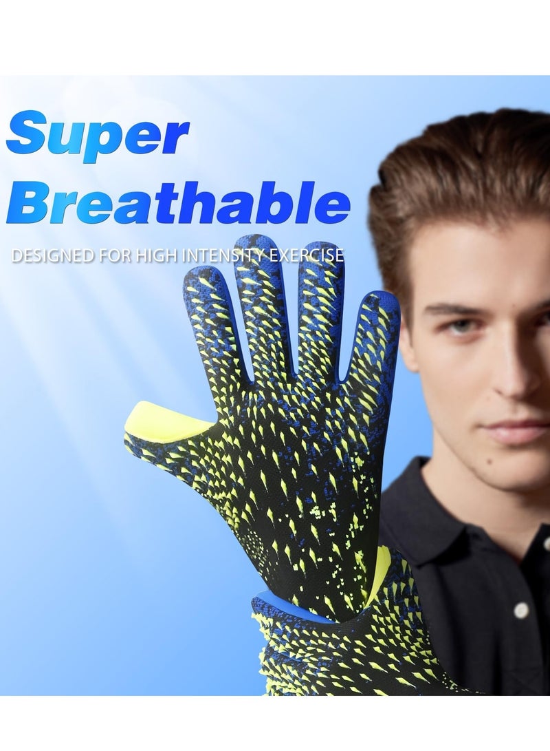 Ultimate Grip Football Gloves for Goalkeepers and Receivers, Perfect for Training and Matches, Suitable for Men, Boys, Youth, and Kids