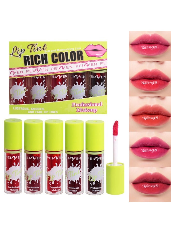 Non stick cup lip gloss, long-lasting and non fading lipstick water set