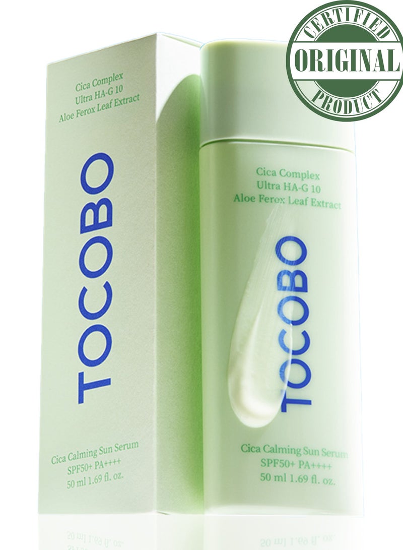 TOCOBO Cica Calming Sun Serum SPF50+ PA++++: Lightweight, Soothing Sun Protection