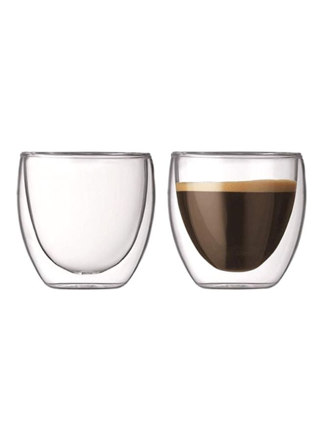 2-Piece Pavina Double Walled Glass Set Clear