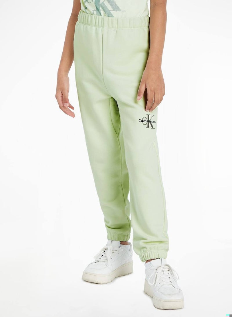 Calvin Klein Jeans Kids, Girls' Sweatpants - Sportswear - Cotton , Green