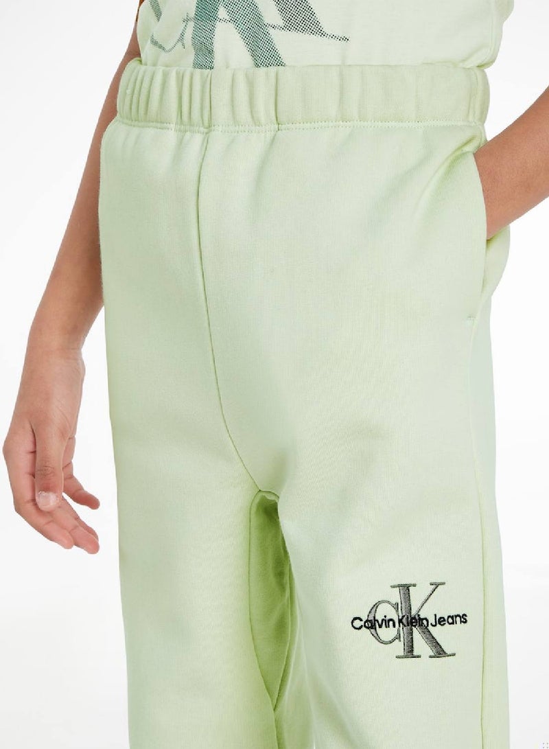 Calvin Klein Jeans Kids, Girls' Sweatpants - Sportswear - Cotton , Green