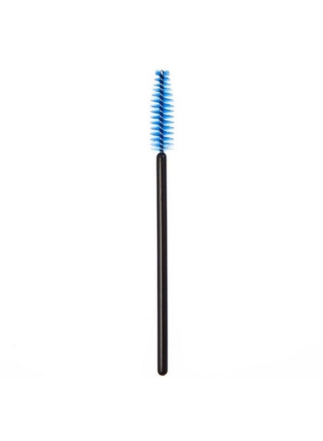 50 Pcs Disposable Mini Eyelash Eye Lash Makeup Brush Mascara Wands Applicator Blue