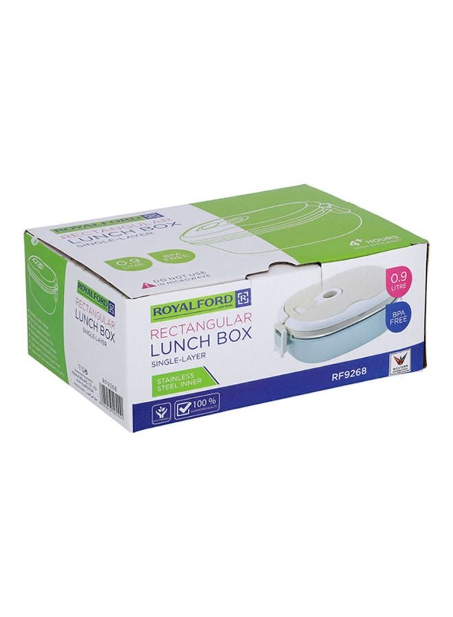 Single Layer Rectangular Lunch Box Multicolour 900ml