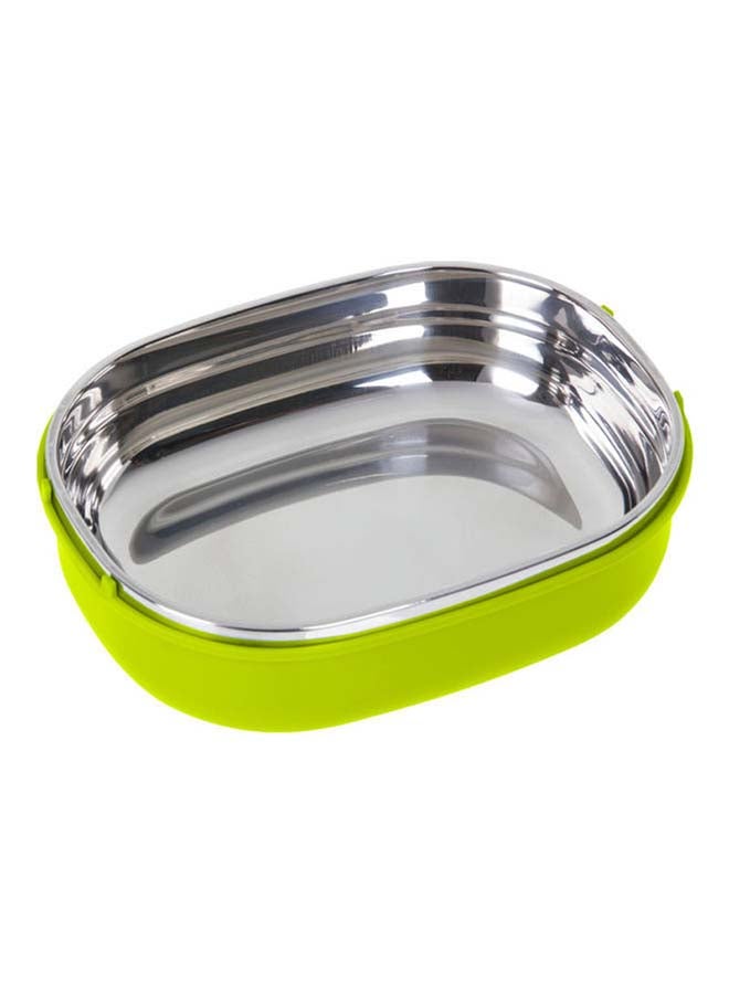 Stainless Steel Lunch Box Square Green 900ml