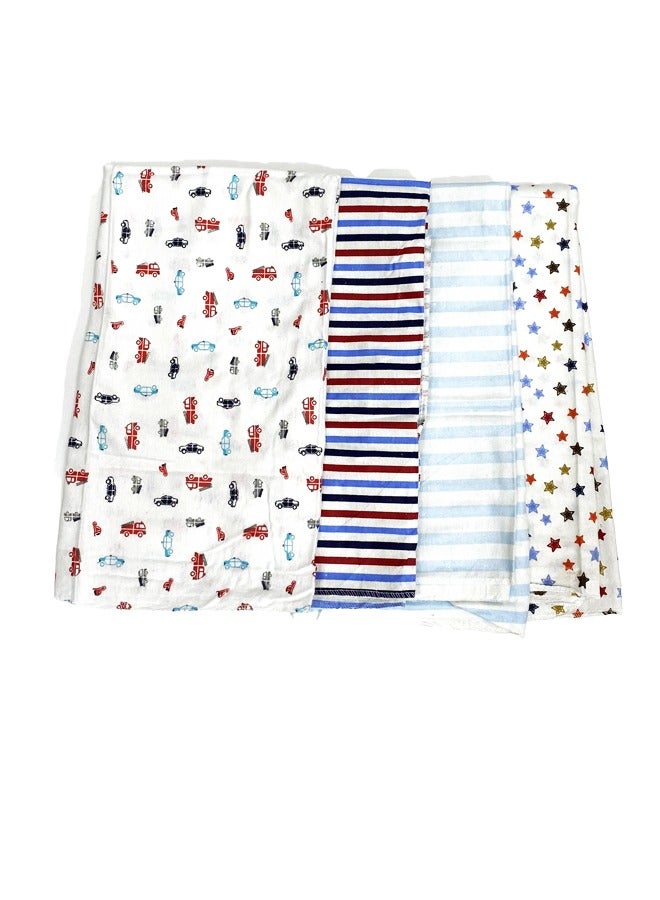 Kolco 100% Receiving Baby Blankets 4Pc Set