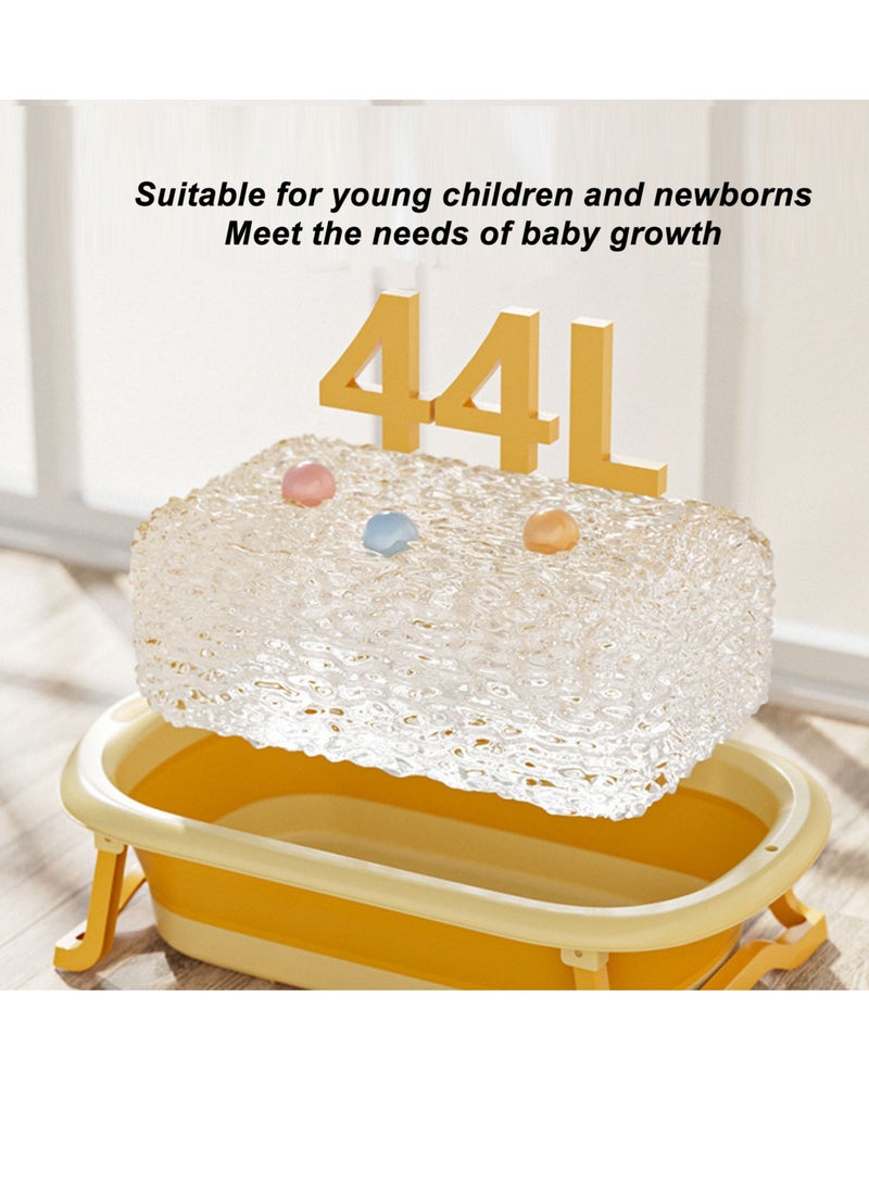 Baby Bath Tub Large Capacity Prevent Slipping Thickened Collapsible Bathtub for Sitting Lying