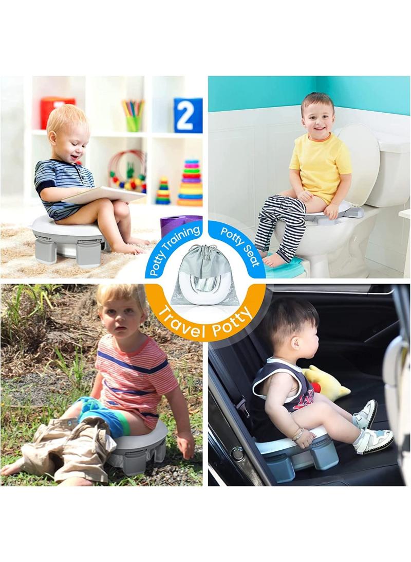 3 In 1 Portable Folding Baby Potty Travel Toilets Potty Training Seat WC Trainer Seat Collapsible Camping Toilet Easy To Clean