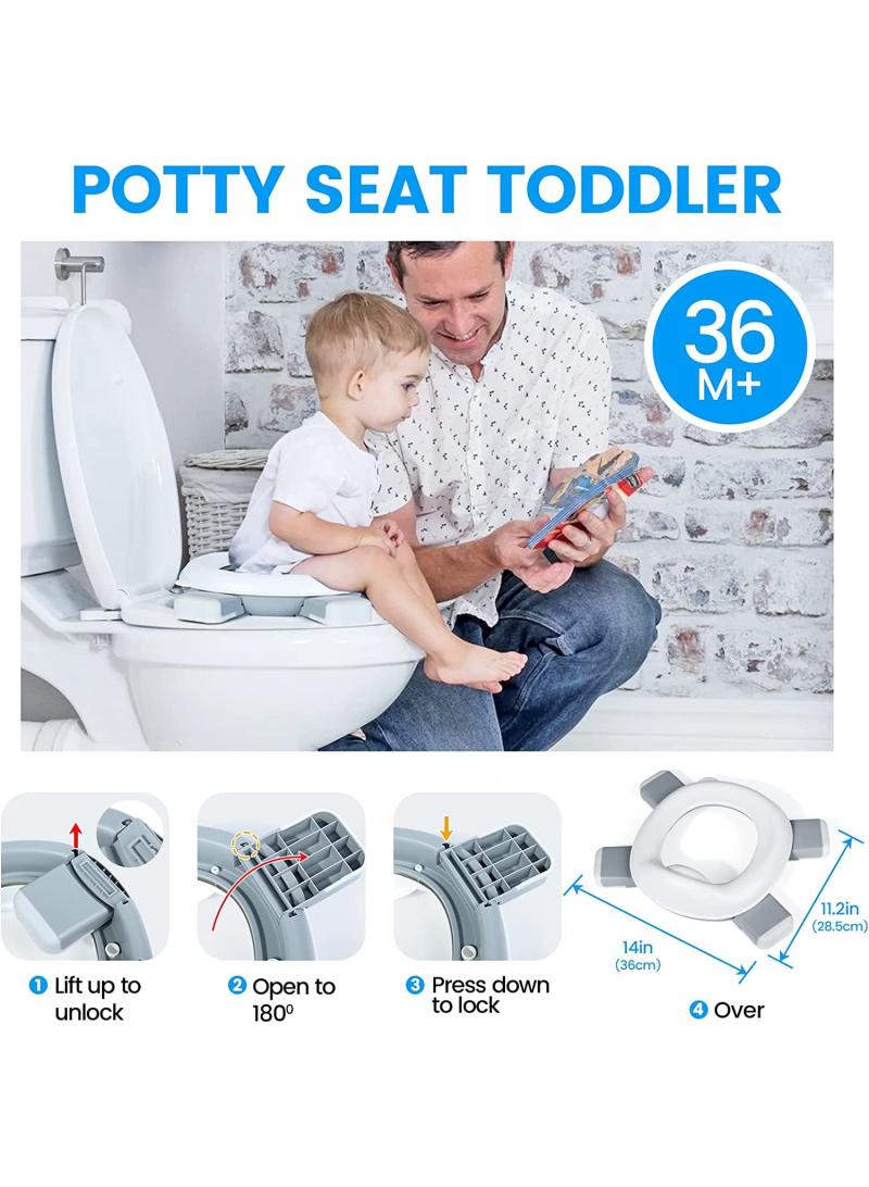 3 In 1 Portable Folding Baby Potty Travel Toilets Potty Training Seat WC Trainer Seat Collapsible Camping Toilet Easy To Clean